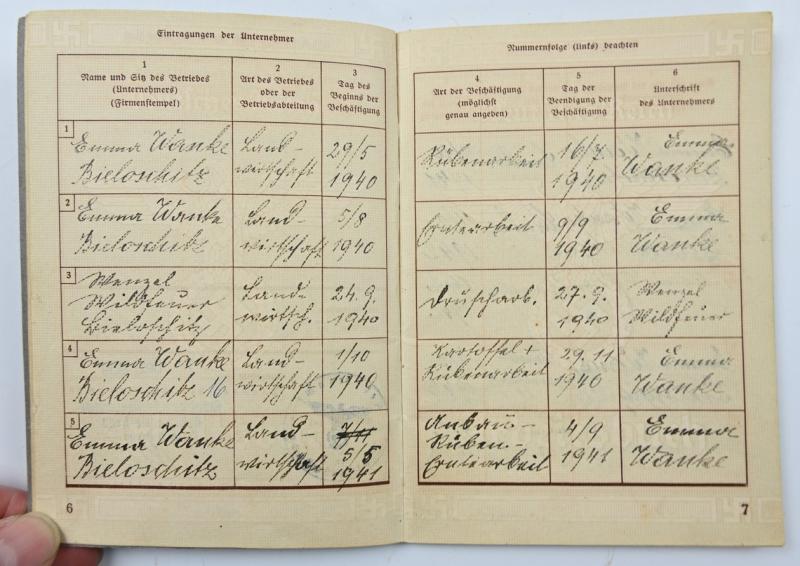 German Third Reich Workerspass