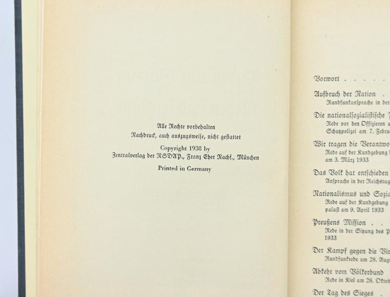 German Book Hermann Göring - Reden und Auflatze
