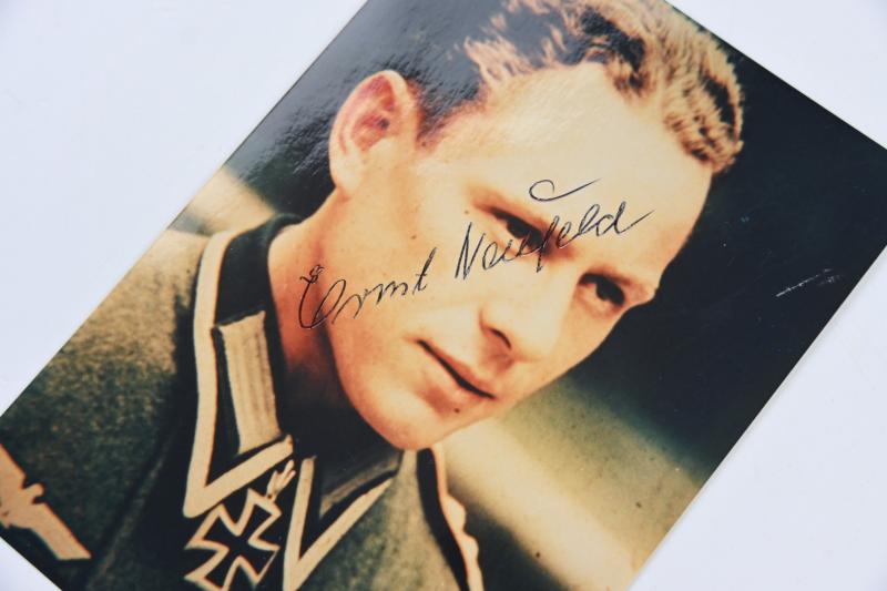 Signature of Wehrmacht Heer KC Recipient 'Ernst Neufeld'