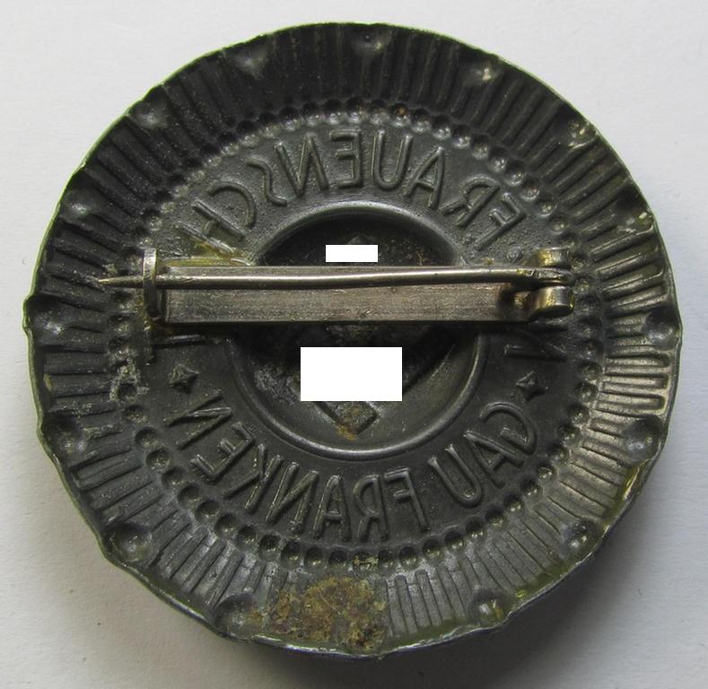 Attractive - and with certainty rarely encountered! - example of a female-related- (ie. 'NS-Frauenschaft' ie. German Womens'-Association) so-called: 'Brosche des Gaues Franken'