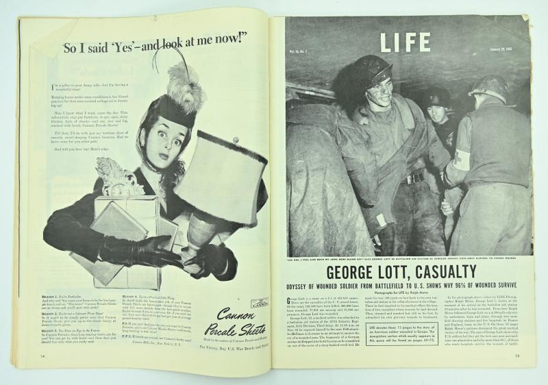 US WW2 Life Magazine January 1945
