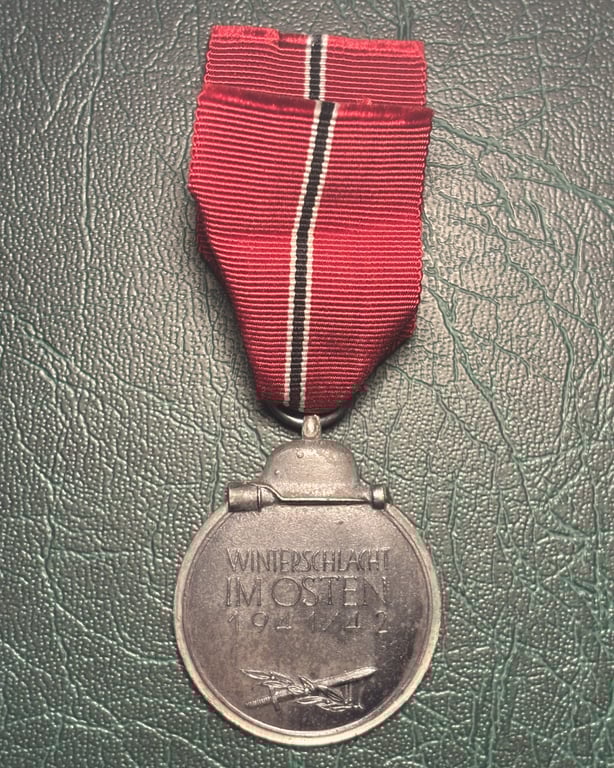 Eastern Front Medal with Ribbon "65" Klein & Quenzer