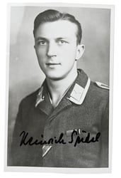 Signature of Luftwaffe KC Recipient 'Heinrich Südel'