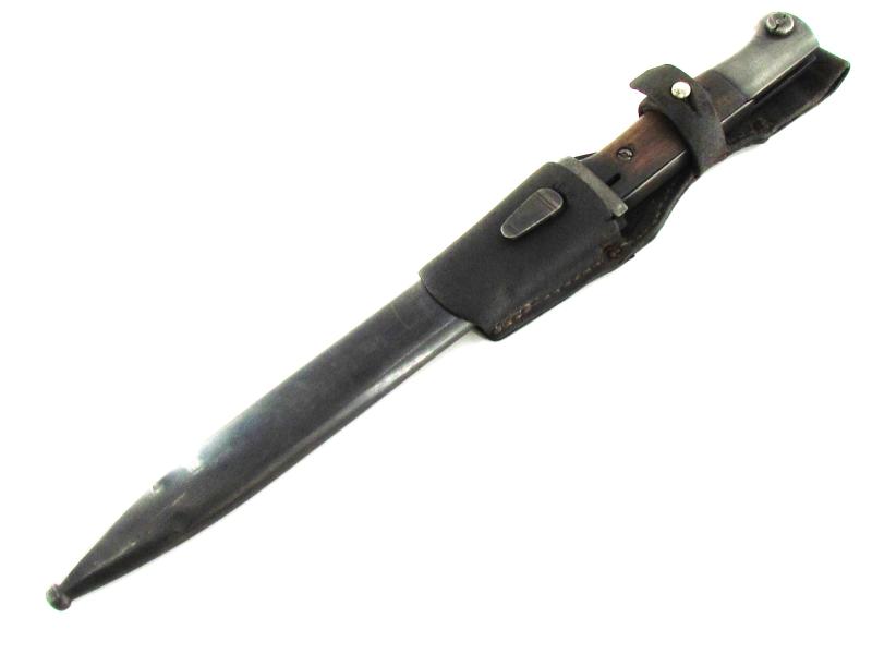 K98 Bayonet (Seitengewehr) With Matching Scabbard and Frog S/155K