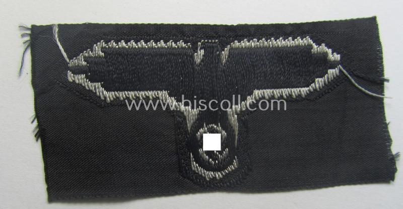 Waffen-SS, 'BeVo'-woven-style skull- and cap-eagle-set (ie. 'Totenkopf- u. Adler-Effektensatz für Schiffchen o. Einheitsfeldmütze')