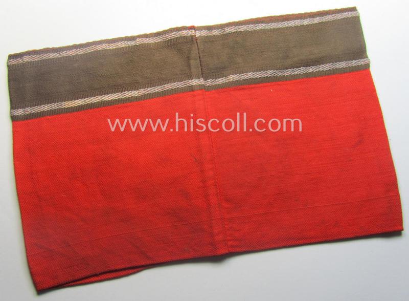 Superb - and actually extremely rarely encountered! - example of an officers’-type RAD- (ie. 'Reichsarbeitsdienst'-related-) armband (ie. 'Armbinde') entitled: 'Arbeitseinsatzstab'