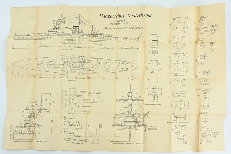 German Third Reich Era Booklet 'Panzerschiff Deutschland'