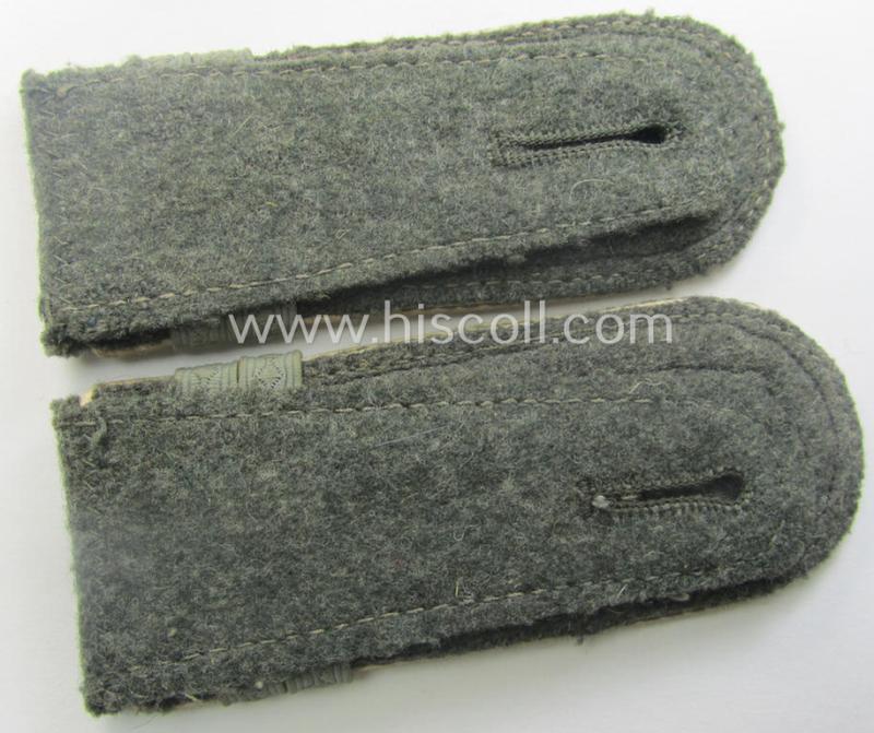Pair of WH (Heeres) NCO-type (ie. 'M40- o. M43'-pattern) shoulderstraps as was intended for usage by an: 'Oberfeldwebel u. Offiziers-Anwärter eines Infanterie-Rgts.'