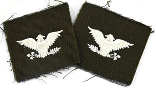 US WW2 Cloth Rank Insignia 'Colonel'