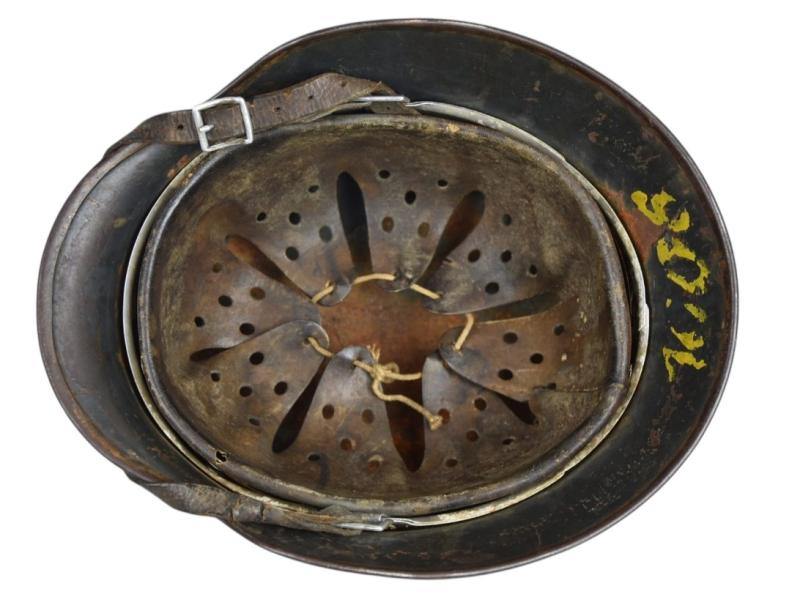 M35 Luftwaffe double decal ‘Normandy’ camouflage helmet SE64