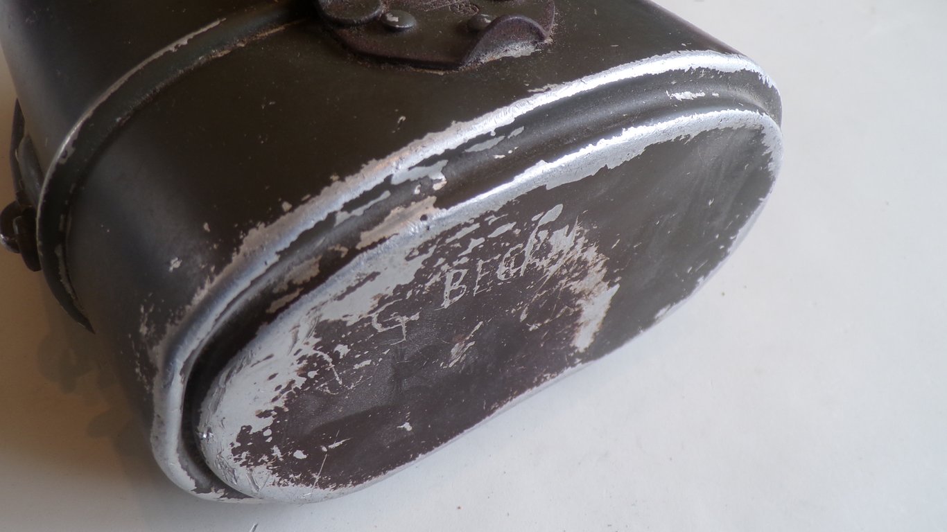 Rare Pre-War Matching RZM M6/44 1938 Aluminum Mess Tin - 85% Original Paint