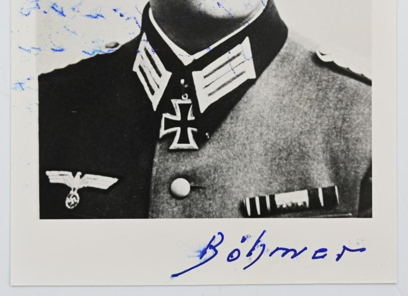 Signature of WH KC Recipient 'Hans Böhmer'