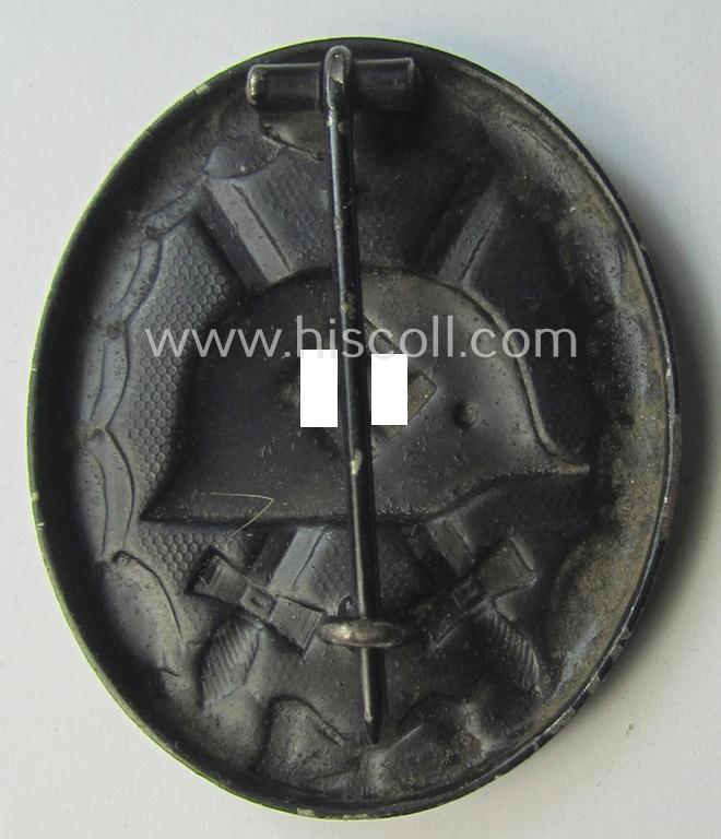Neat - albeit non-maker-marked and magnetic! - example of a black-class wound-badge (or: 'Verwundeten-Abzeichen in Schwarz') that comes in an overall nice- (ie. I deem just minimally used-), condition
