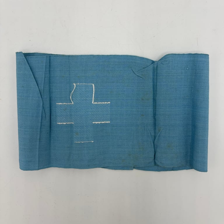 LS Sky Blue Armband with Woven White Cross