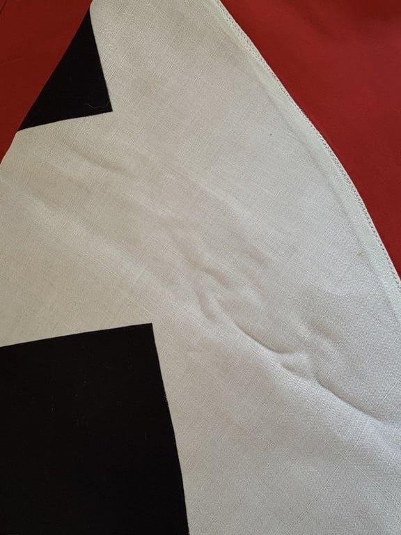 GERMAN WWII LARGE THIRD REICH NSDAP NAZI DOUBLE SIDED DRAPE