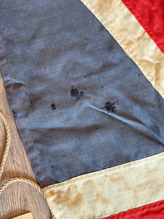 RARE WW1 PATRIOTIC RECRUITMENT PANEL STICHED BRITISH UNION JACK FLAG.