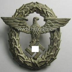 Early-period- and tarnished silvered ie. 'Buntmetall'-based! - 'Polizei'-...