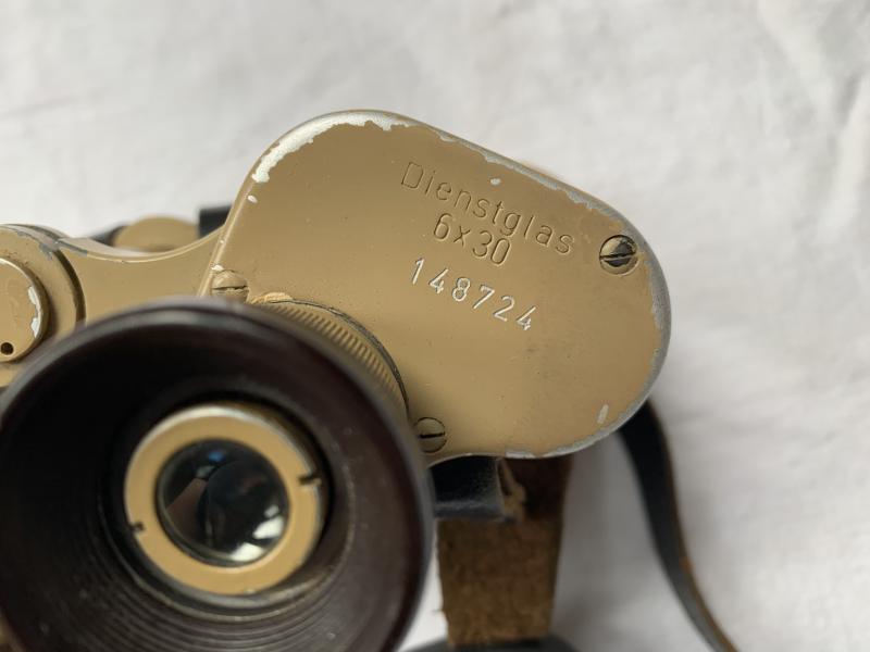 German Tan 6x30 Binoculars 'Dienstglas' -CAG-