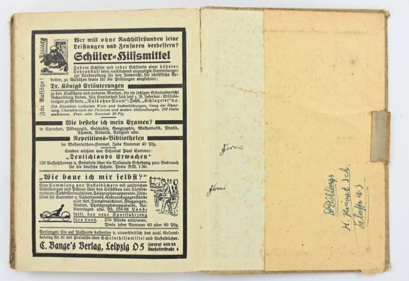 German Third Reich Pocket Agenda 1937