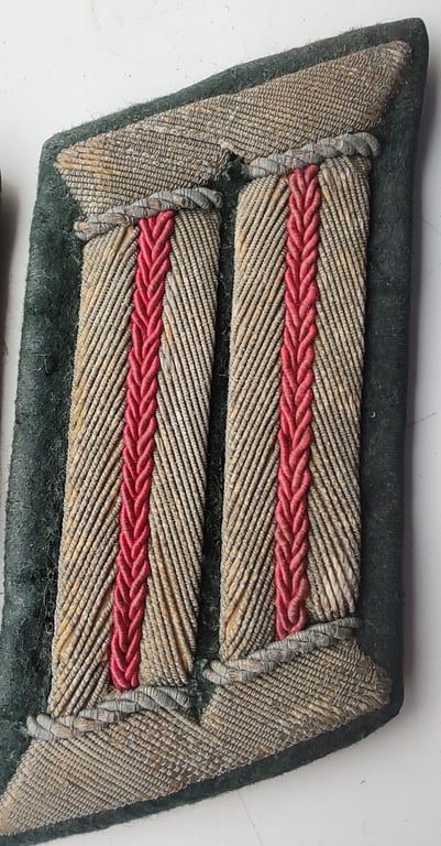 WW2 German Army Veterinarian Officers collar tabs