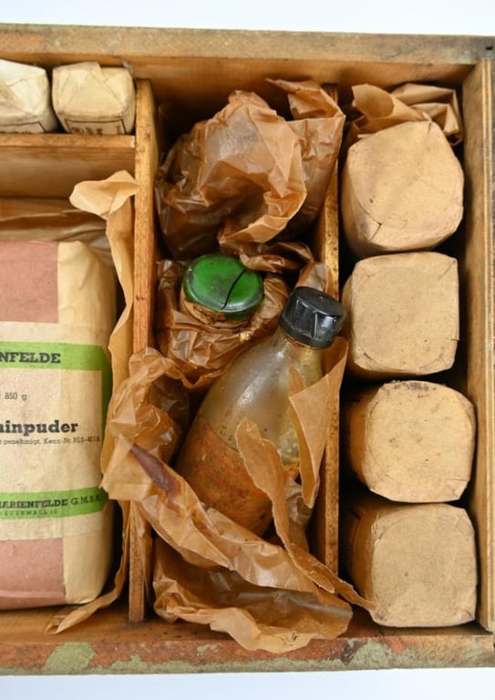 German LS Wooden Animal Air-raid medical box