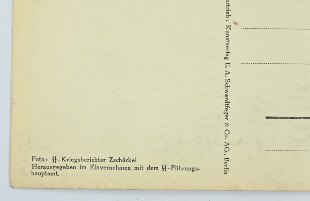 German Waffen-SS Postcard 'Unsere-SS'