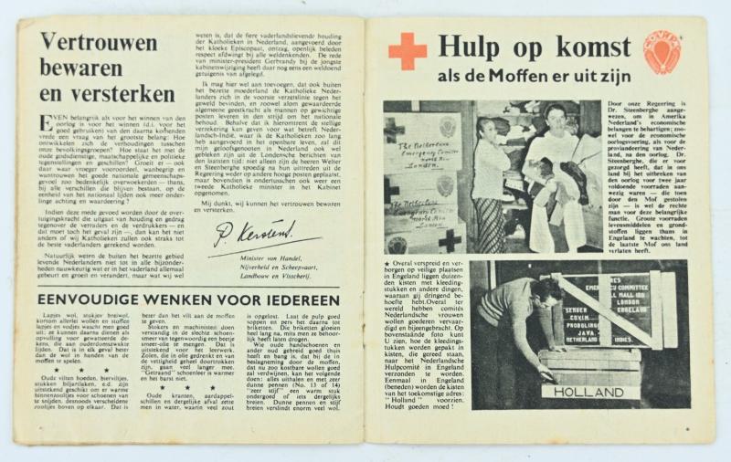 British RAF WW2 Droppingsbooklet 'Vrij Nederland'