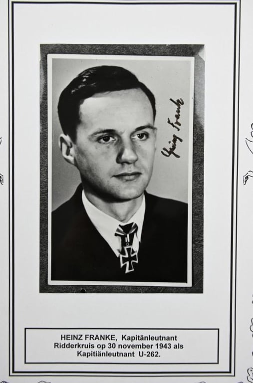 Signature of Kriegsmarine KC-Recipient 'Heinz Franke'