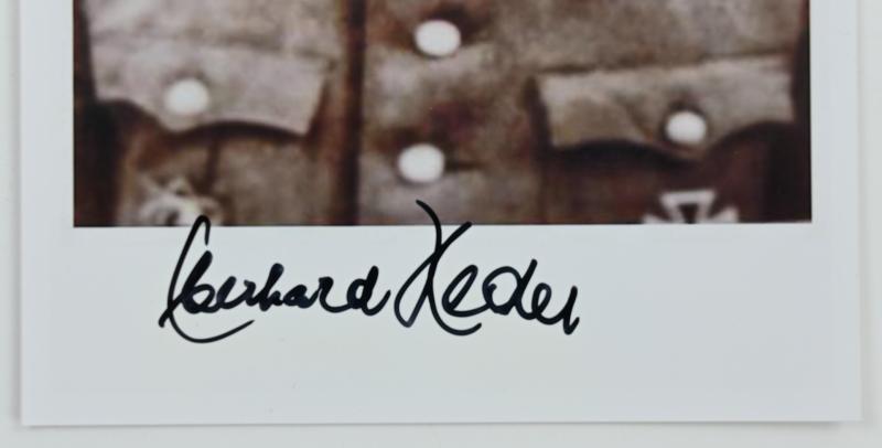 Postcard with Signature of Waffen-SS KC Recipient 'Eberhard Heder'