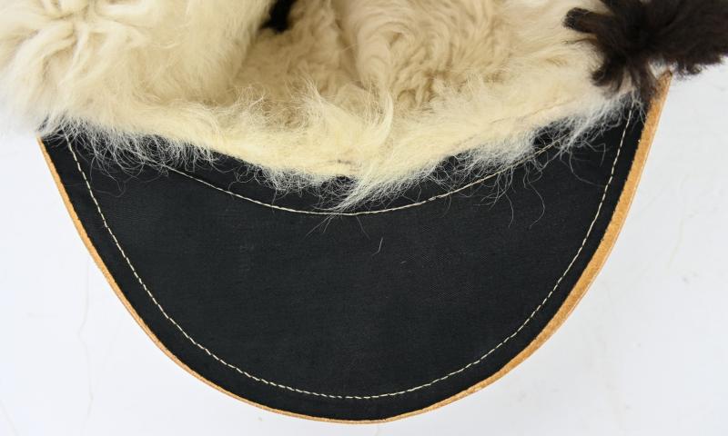 German LW White Winter Fur Cap