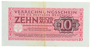 German Wehrmacht Banknote 10RM