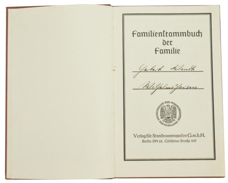 German Third Reich Genealogical Register