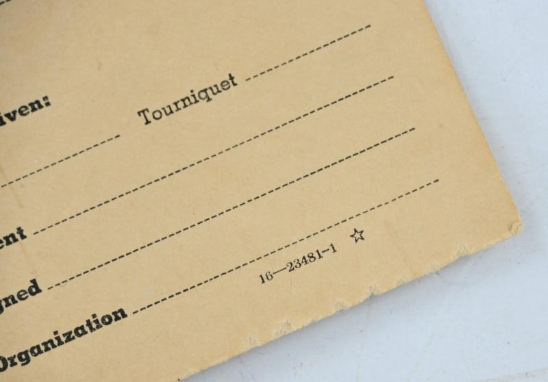 US WW2 medical I.D. Tag