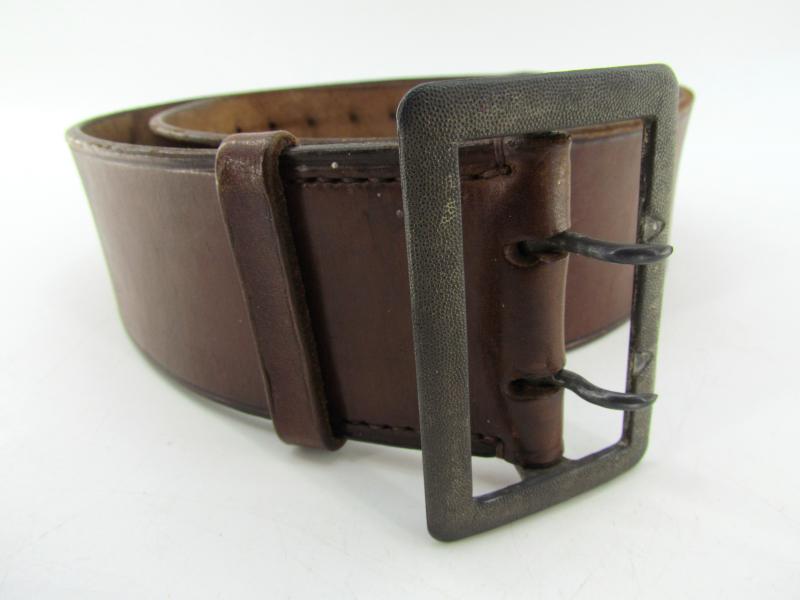 WH/LW Brown Officer ‘Zweidorn’ Double Claw Belt