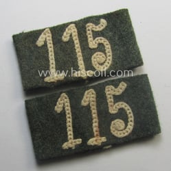 Pair of WH (Heeres) 'Infanterie'-related, 'Schulterstück-Überschuben': 'Soldat des...