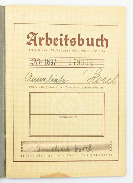 German Third Reich Workerspass