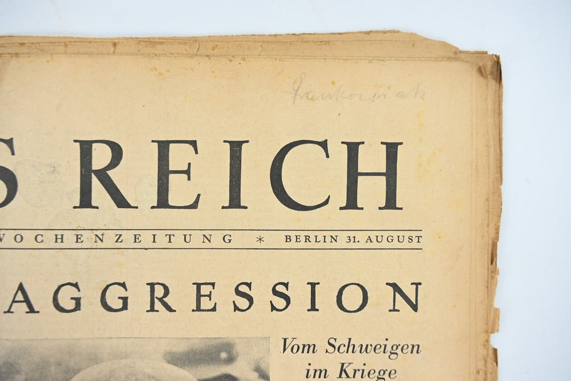 German Newspaper “Das Reich” August 1941