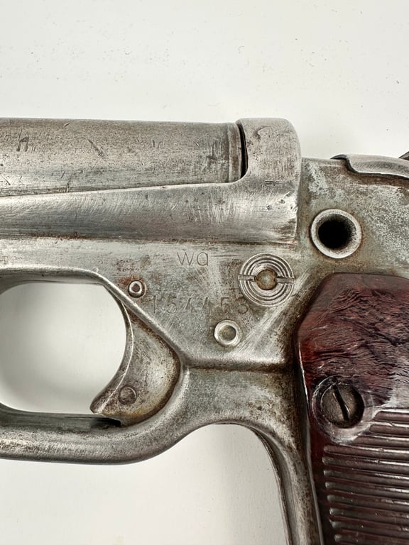 Original German WWII Flare Pistol LP42 (Leuchtpistole) By Waffenfabrik Hugo Schneider AG "wa"