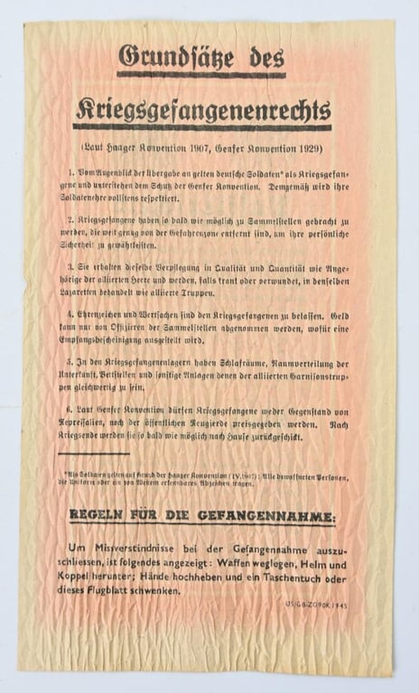 Allied Droppingflyer "Safe Conduct"