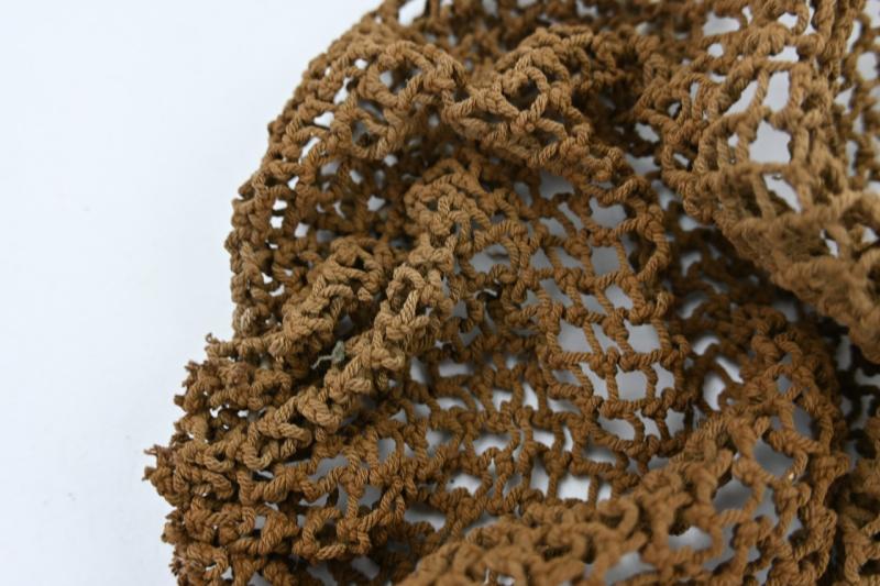 US WW2 British Made Brown M1 Helmet Net