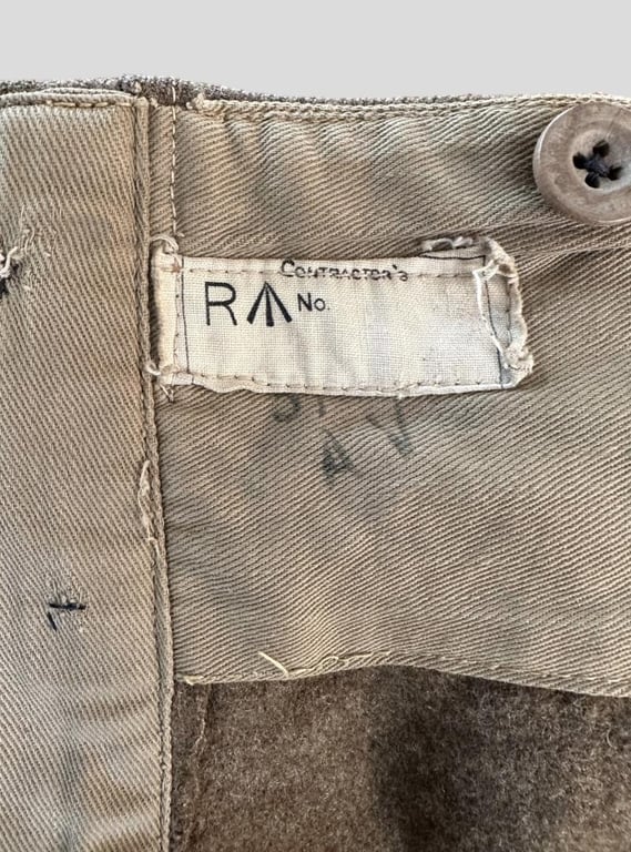 British WWII 37 Pattern Battle Dress Trousers