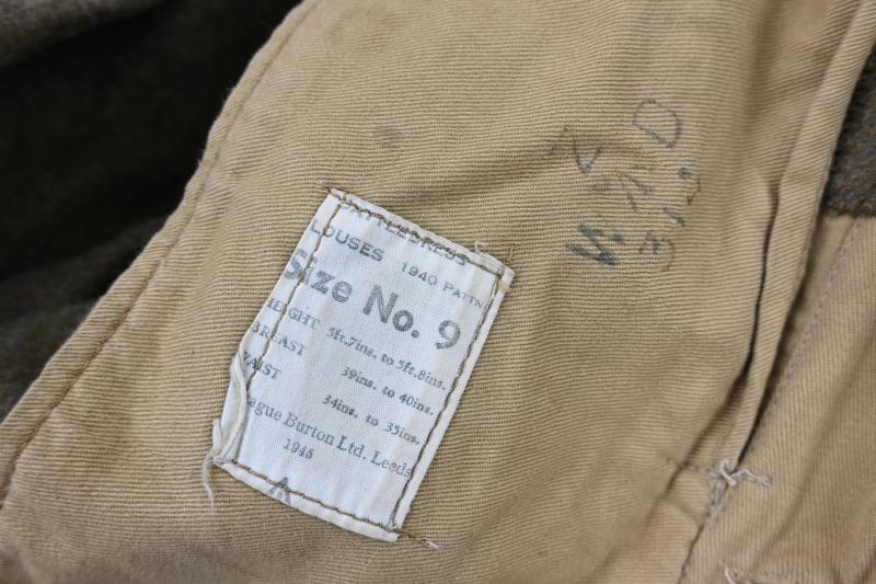 British WW2 Controle Commission Germany Battledress 1945