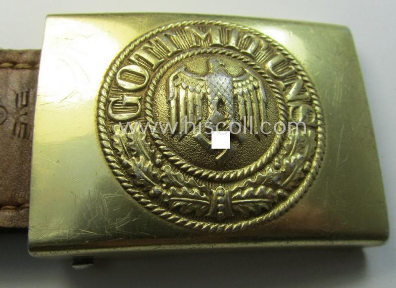WH (KM) aluminium-based belt-buckle on '1939'-dated tab: 'R.S.&S.'