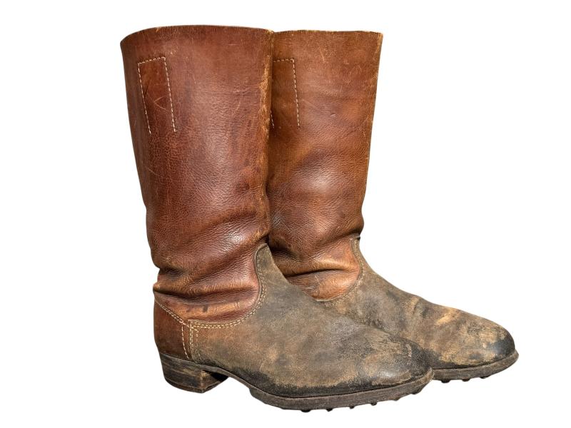 German WWII Brown Jackboots