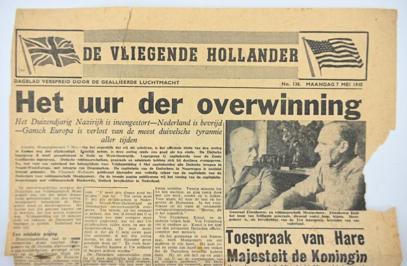 Allied Droppingsflyer 'De Vliegende Hollander' 7 May 1945