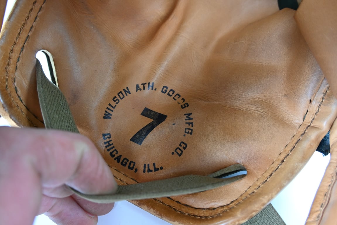 US WW2 Tanker Helmet by Wilson Athletic Goods with Polaroid Goggles