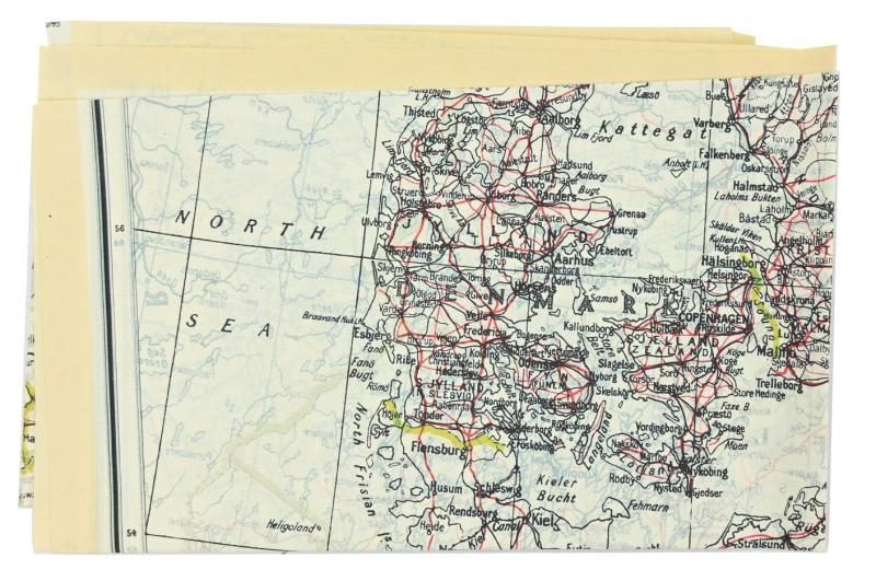 British RAF WW2 Escape Map "Scandinavia and The Baltic".