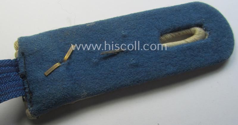 Single, later-war-period, 'cyphered' WH (Heeres) officers-type shoulderboard: 'Oberleutnant des TSD o. Truppensonderdienst'