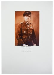 German Waffen-SS Knight's Cross Recipient Portait Picture with...