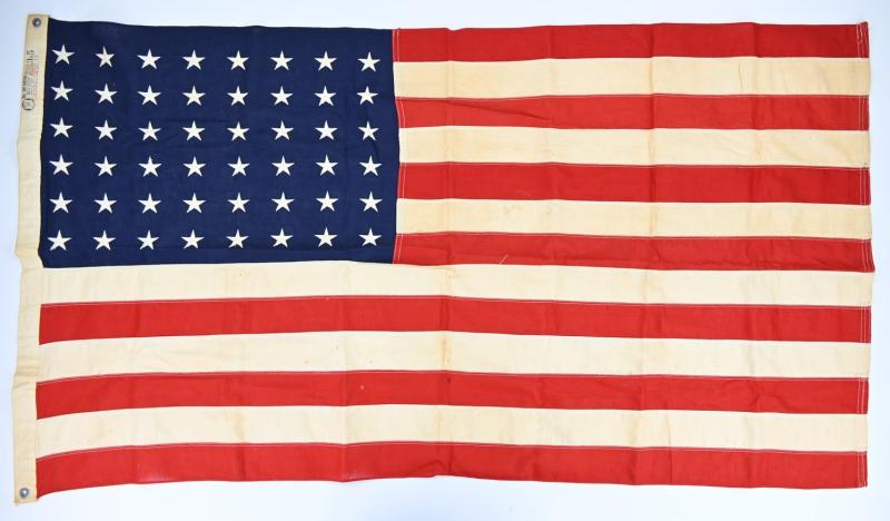 US WW2 48 Star Stars & Stripes National Flag 'Bull-dog'